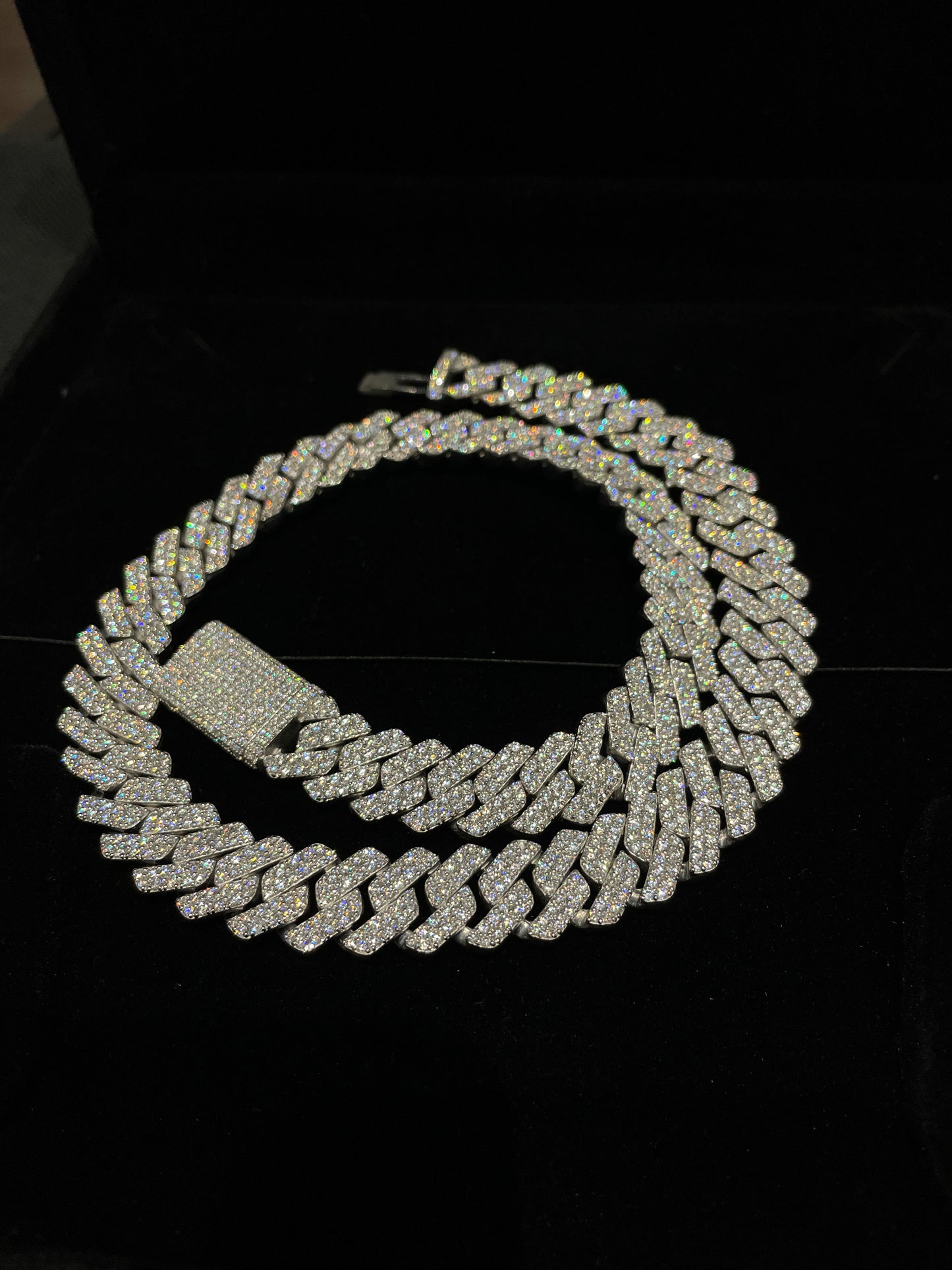 VVs Diamond Customized Hip Hop pendant and chain .925 silver /Combo Deal