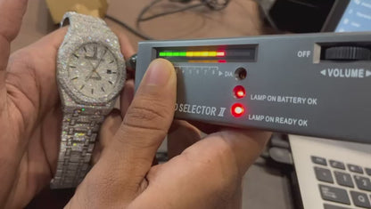 Moissanite Iced Out AP Watch / Luxury Fully Automatic VVS1 Moissanite Diamond Hip Hop Watch